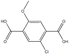 5-Chloro-2-methoxyterephthalic acid,,结构式