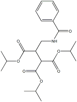 2-[1-(Isopropyloxycarbonyl)-2-(benzoylamino)ethyl]malonic acid diisopropyl ester Structure