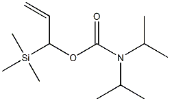 N,N-Diisopropylcarbamic acid 1-trimethylsilyl-2-propenyl ester 结构式