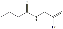 N-(2-Bromoallyl)butyramide 结构式