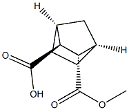 [1R,2S,3S,4S,(+)]-2-(Methoxycarbonyl)bicyclo[2.2.1]heptane-3-carboxylic acid,,结构式