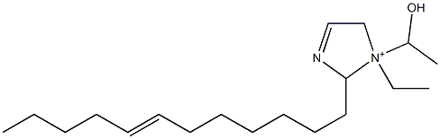 2-(7-Dodecenyl)-1-ethyl-1-(1-hydroxyethyl)-3-imidazoline-1-ium,,结构式