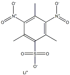 3,5-Dinitro-2,4,6-trimethylbenzenesulfonic acid lithium salt 结构式