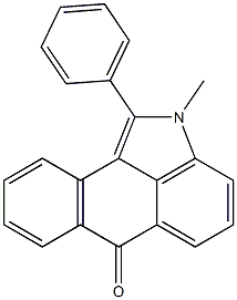 1-Phenyl-2-methylnaphth[1,2,3-cd]indol-6(2H)-one Structure