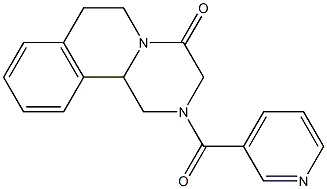 2-(3-Pyridinylcarbonyl)-1,2,3,6,7,11b-hexahydro-4H-pyrazino[2,1-a]isoquinolin-4-one Structure