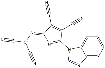 Dicyano[3,4-dicyano-5-(1H-benzimidazol-1-yl)-2H-pyrrol-2-ylideneamino]methanide