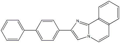 2-(4-Biphenylyl)imidazo[2,1-a]isoquinoline Struktur