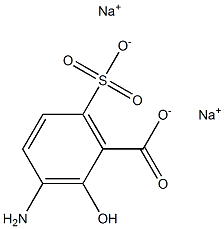 3-Amino-6-sulfosalicylic acid disodium salt Structure