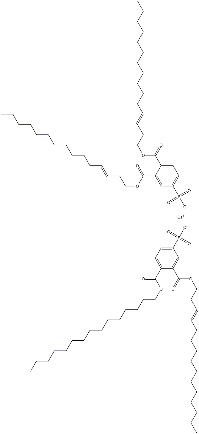 Bis[3,4-di(3-pentadecenyloxycarbonyl)benzenesulfonic acid]calcium salt,,结构式