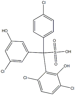 (4-Chlorophenyl)(3-chloro-5-hydroxyphenyl)(2,5-dichloro-6-hydroxyphenyl)methanesulfonic acid