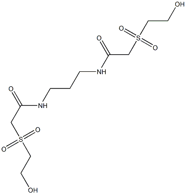 2,2'-Bis(2-hydroxyethylsulfonyl)[N,N'-trimethylenebisacetamide] Structure