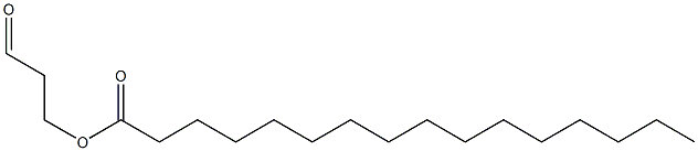 Palmitic acid 3-oxopropyl ester Structure