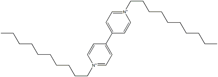 1,1'-Didecyl-4,4'-bipyridinium Struktur