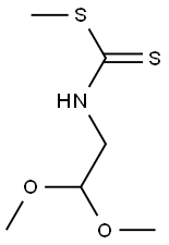 N-(2,2-ジメトキシエチル)ジチオカルバミド酸メチル 化学構造式