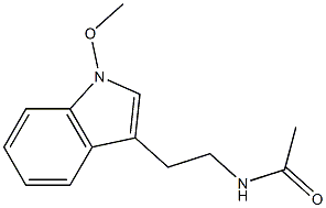 N-[2-(1-Methoxy-1H-indole-3-yl)ethyl]acetamide Struktur