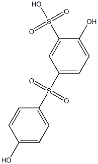 5-(4-Hydroxyphenylsulfonyl)-2-hydroxybenzenesulfonic acid,,结构式