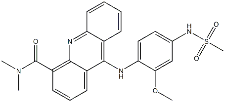 N-[4-[[4-(Dimethylcarbamoyl)-9-acridinyl]amino]-3-methoxyphenyl]methanesulfonamide