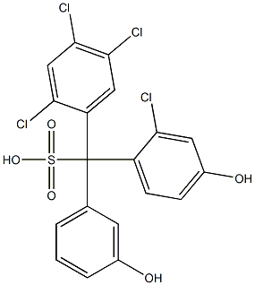 (2-Chloro-4-hydroxyphenyl)(2,4,5-trichlorophenyl)(3-hydroxyphenyl)methanesulfonic acid