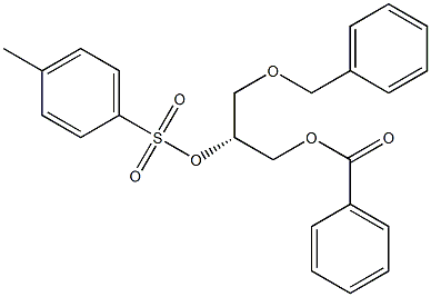 [R,(-)]-3-O-Benzyl-1-O-benzoyl-2-O-(p-tolylsulfonyl)-D-glycerol Struktur