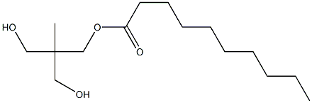 Decanoic acid 3-hydroxy-2-(hydroxymethyl)-2-methylpropyl ester Structure