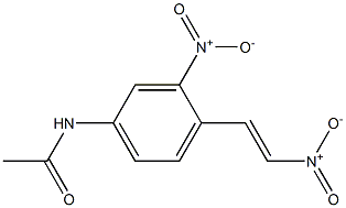 3'-Nitro-4'-(2-nitrovinyl)acetanilide Struktur