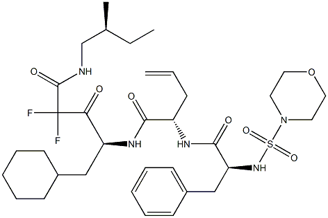 (4S)-4-[(S)-2-(N-Morpholinosulfonyl-L-phenylalanylamino)-4-pentenoylamino]-5-cyclohexyl-2,2-difluoro-3-oxo-N-[(S)-2-methylbutyl]pentanamide