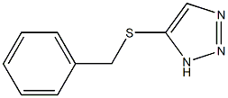 ベンジル(3H-1,2,3-トリアゾール-4-イル)スルフィド 化学構造式