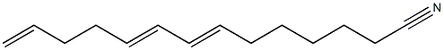 7,9,13-Tetradecatrienenitrile Structure