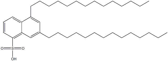 5,7-Ditetradecyl-1-naphthalenesulfonic acid,,结构式