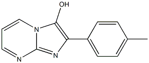 2-(p-メチルフェニル)-イミダゾ[1,2-a]ピリミジン-3-オール 化学構造式