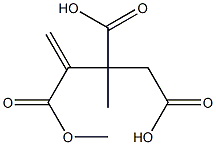 3-Butene-1,2,3-tricarboxylic acid 2,3-dimethyl ester Struktur