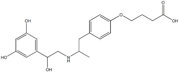 4-[4-[2-[[2-(3,5-Dihydroxyphenyl)-2-hydroxyethyl]amino]propyl]phenoxy]butyric acid|