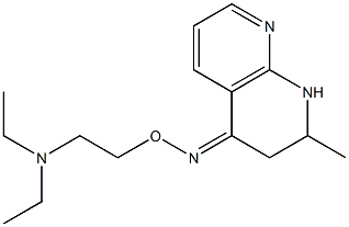 2-Methyl-4-[[2-(diethylamino)ethoxy]imino]-1,2,3,4-tetrahydro-1,8-naphthyridine Struktur