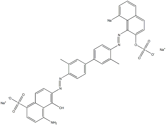 4-Amino-5-hydroxy-6-[[4'-[(2-hydroxy-8-sodiosulfo-1-naphthalenyl)azo]-3,3'-dimethyl-1,1'-biphenyl-4-yl]azo]naphthalene-1-sulfonic acid sodium salt
