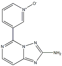3-(2-Amino[1,2,4]triazolo[1,5-c]pyrimidin-5-yl)pyridine 1-oxide Struktur