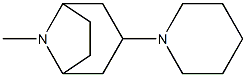 8-Methyl-3-piperidino-8-azabicyclo[3.2.1]octane Struktur