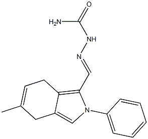 1-[(4,7-Dihydro-5-methyl-2-phenyl-2H-isoindol-1-yl)methylene]semicarbazide 结构式