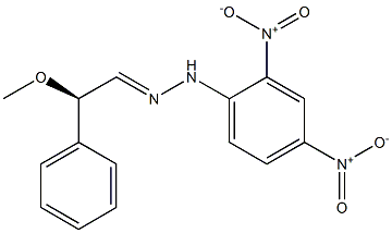 [R,(-)]-Methoxyphenylacetaldehyde 2,4-dinitrophenylhydrazone Structure