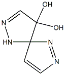 9,9-Dihydroxy-1,2,6,7-tetraazaspiro[4.4]nona-1,3,7-triene 结构式