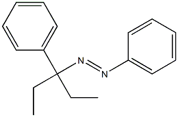 3-Phenyl-3-(phenylazo)pentane Structure