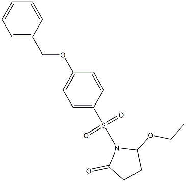 5-Ethoxy-1-[[4-(benzyloxy)phenyl]sulfonyl]pyrrolidin-2-one Structure