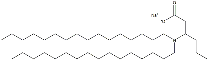3-(Dihexadecylamino)hexanoic acid sodium salt,,结构式