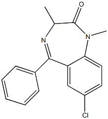 1,3-Dimethyl-5-phenyl-7-chloro-1,3-dihydro-2H-1,4-benzodiazepine-2-one