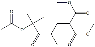 2-(2,4-Dimethyl-3-oxo-4-acetoxypentyl)propanedioic acid dimethyl ester