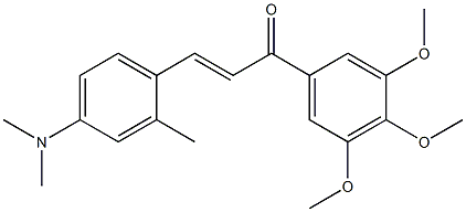 4-Dimethylamino-2-methyl-3',4',5'-trimethoxy-trans-chalcone Structure