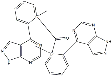 1-Methyl-1H-pyrazolo[3,4-d]pyrimidin-4-yl(phenyl) ketone Struktur