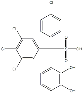 (4-Chlorophenyl)(3,4,5-trichlorophenyl)(2,3-dihydroxyphenyl)methanesulfonic acid|