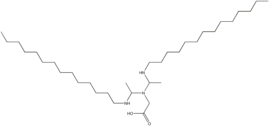 N,N-Bis[1-(tetradecylamino)ethyl]glycine Structure