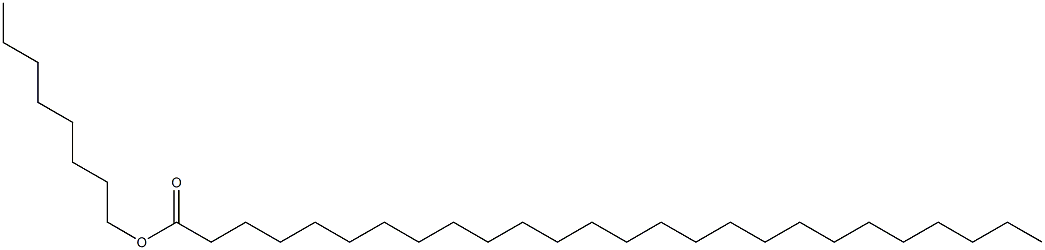 ヘキサコサン酸オクチル 化学構造式