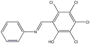 3,4,5,6-Tetrachloro-2-[(phenylimino)methyl]phenol|